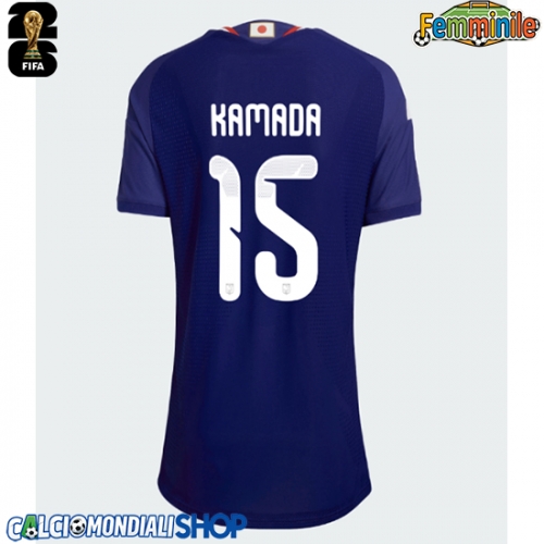 Maglie da calcio Giappone Daichi Kamada #15 Prima Maglia Femminile Mondiali 2026  Manica Corta